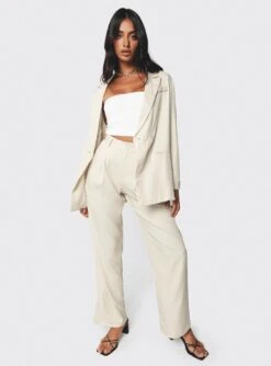 Princess Polly Deagon Pants Cream