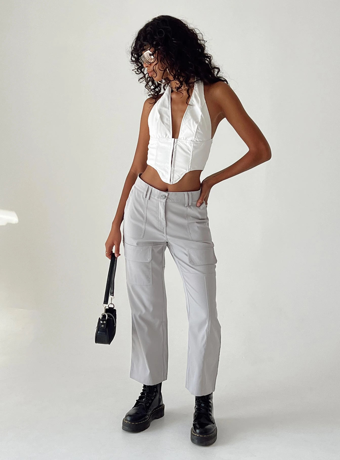 Princess Polly As You Were Cargo Pants Grey 1 Princess Polly As You Were Cargo Pants Grey