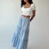 Princess Polly Hale Midi Skirt Blue