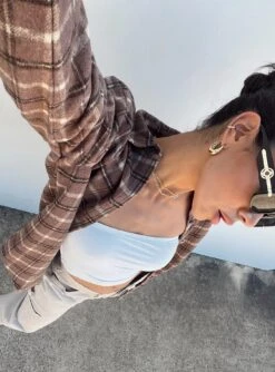 Princess Polly Harleigh Shirt Brown