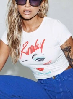 Princess Polly Runway Baby Tee White