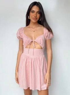 Princess Polly Caria Mini Dress Dusty Pink