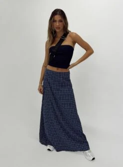 Princess Polly Janee Maxi Skirt Navy