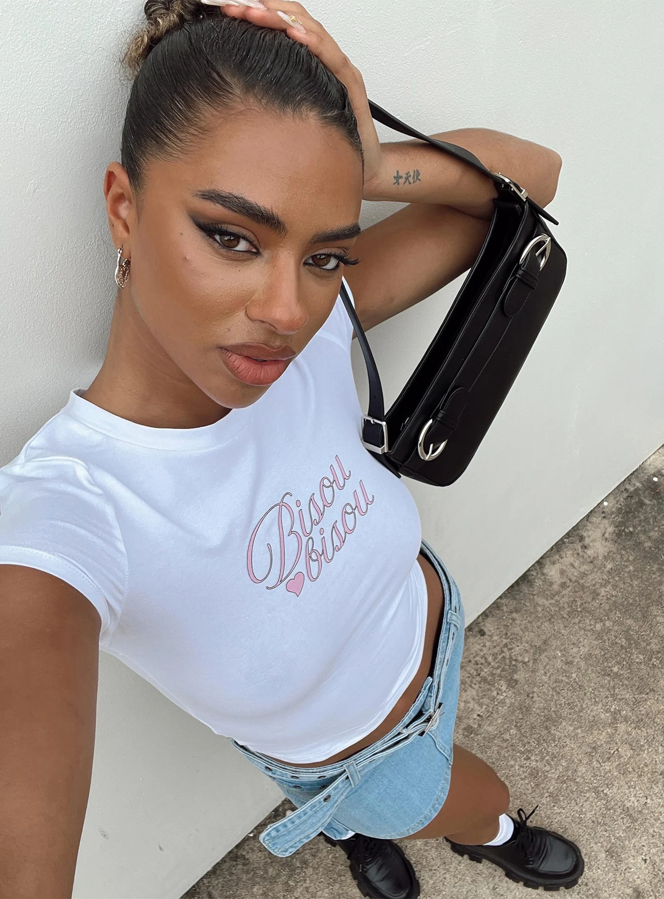 Princess Polly Bisou Top White / Pink 6 Princess Polly Bisou Top White / Pink - Image 6