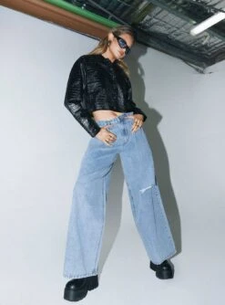 Princess Polly Murdock Wide Leg Jeans Denim