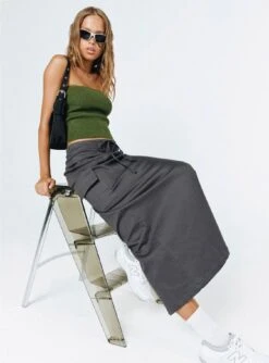 Princess Polly My Girl Maxi Skirt Slate