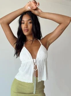 Princess Polly Chantria Top White