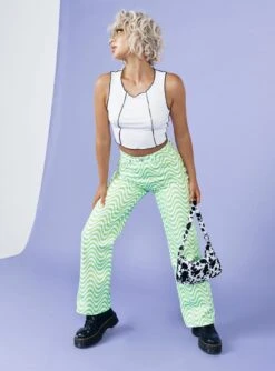 The Ragged Priest Prism Jeans Green -Chic Clothing Shop 0 a92df4a6 9516 4012 8680 912280e47792