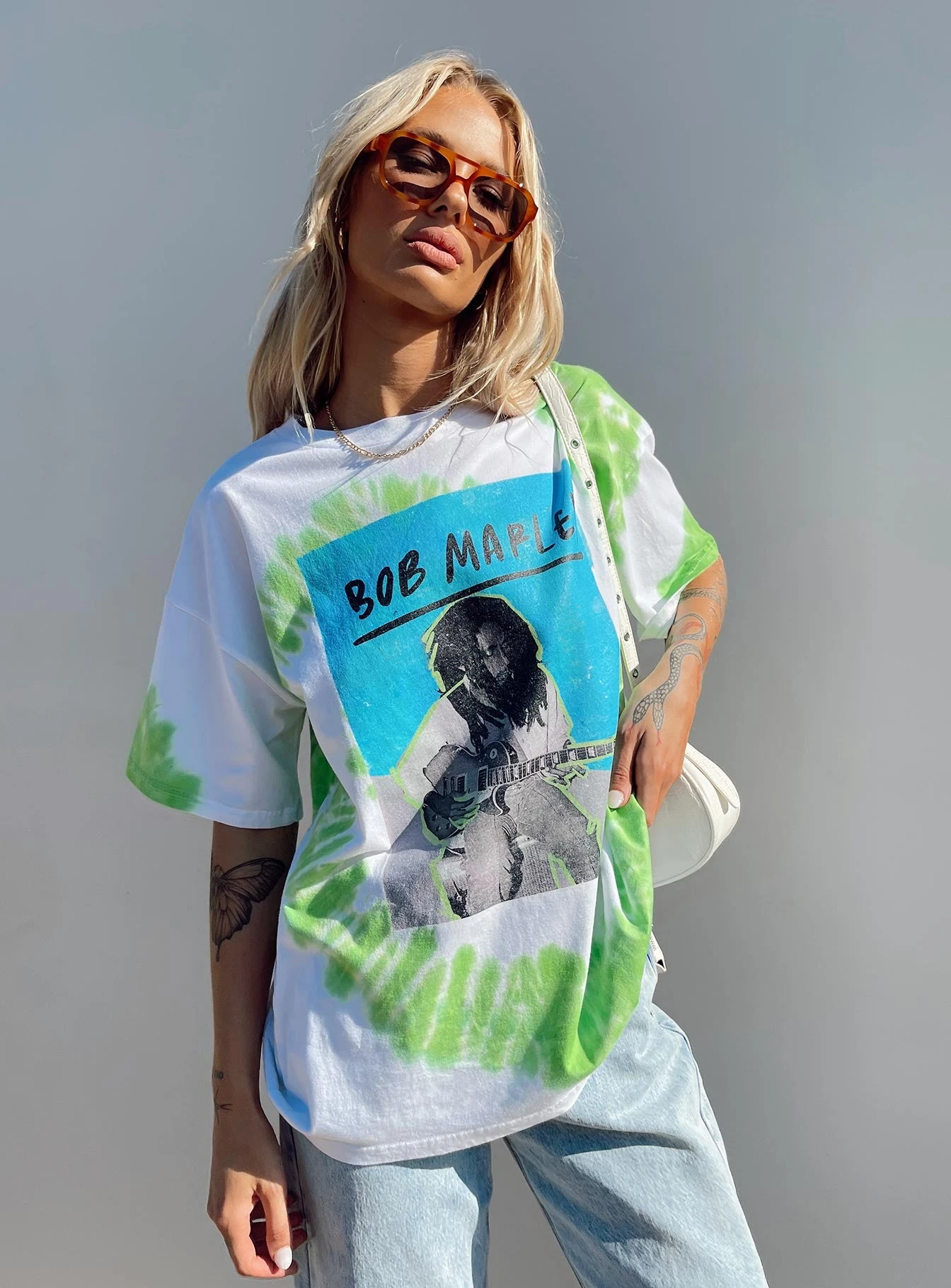 Bob Marley Oversized Tee White 1 Bob Marley Oversized Tee White