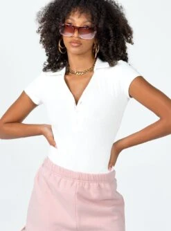 Princess Polly Montrose Bodysuit White