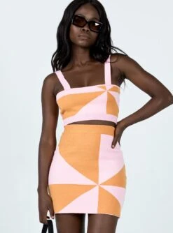 Princess Polly Liberty Knit Mini Skirt Multi