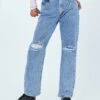 Princess Polly Vienna Straight Leg Denim Jeans