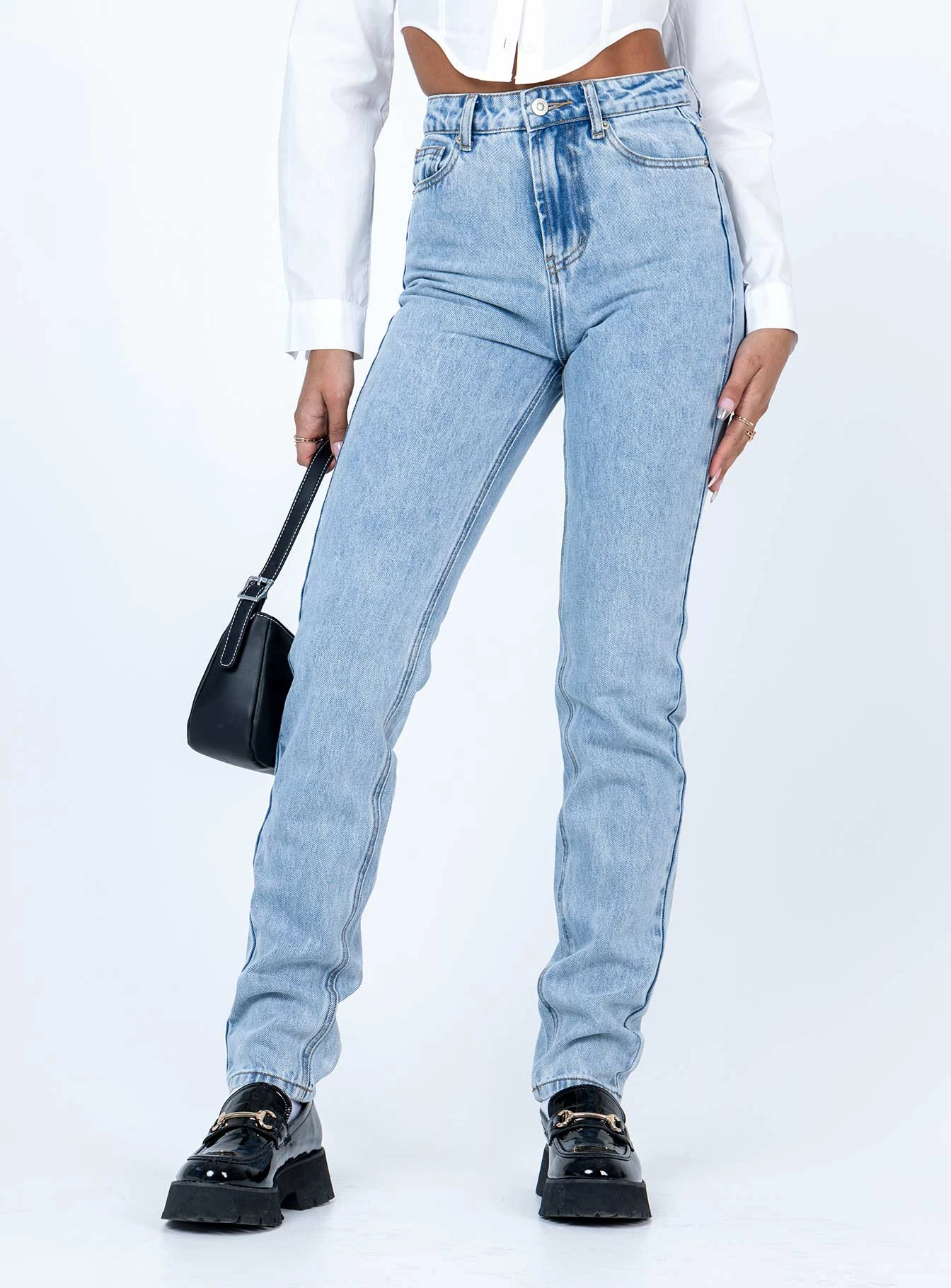 Princess Polly Zamora Straight Leg Denim Jeans 3 Princess Polly Zamora Straight Leg Denim Jeans - Image 3