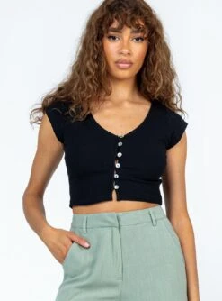 Princess Polly Indica Top Black