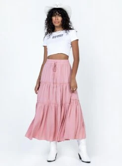 Princess Polly Tammie Maxi Skirt Pink