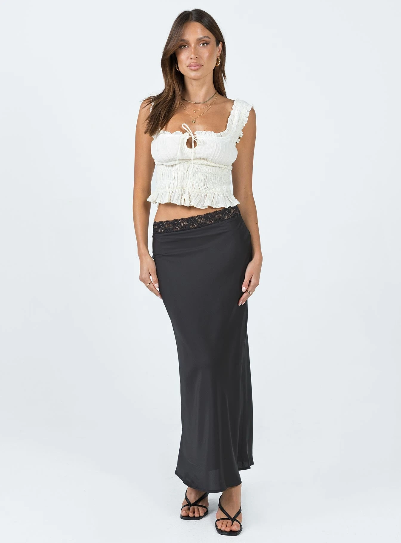 Princess Polly The Charmaine Maxi Skirt Black 1 Princess Polly The Charmaine Maxi Skirt Black