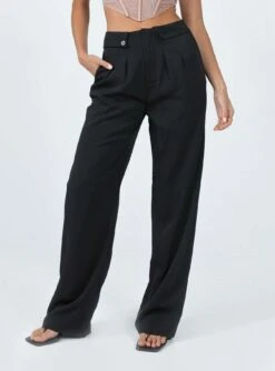 Princess Polly Boronia Pants Black