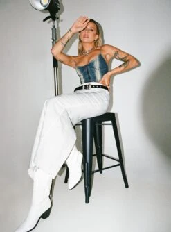 Princess Polly Flowerfields Maxi Skirt Ivory