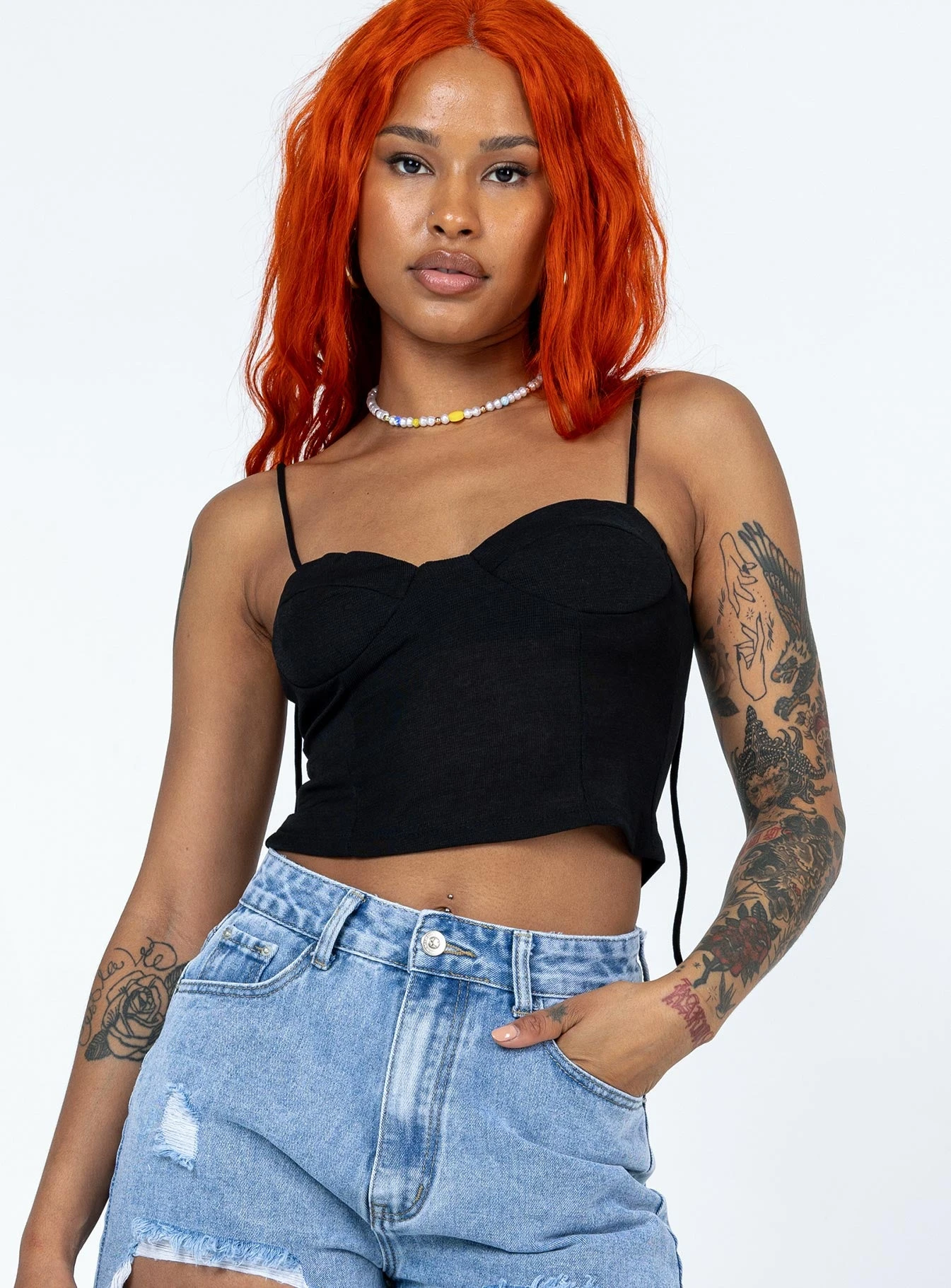 Princess Polly Mathea Top Black 1 Princess Polly Mathea Top Black