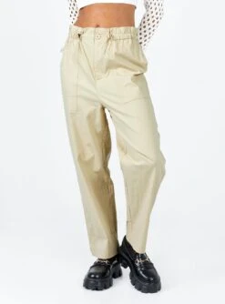 Princess Polly Preston Cargo Pant Beige