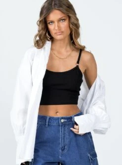 Princess Polly Clevedon Top Black