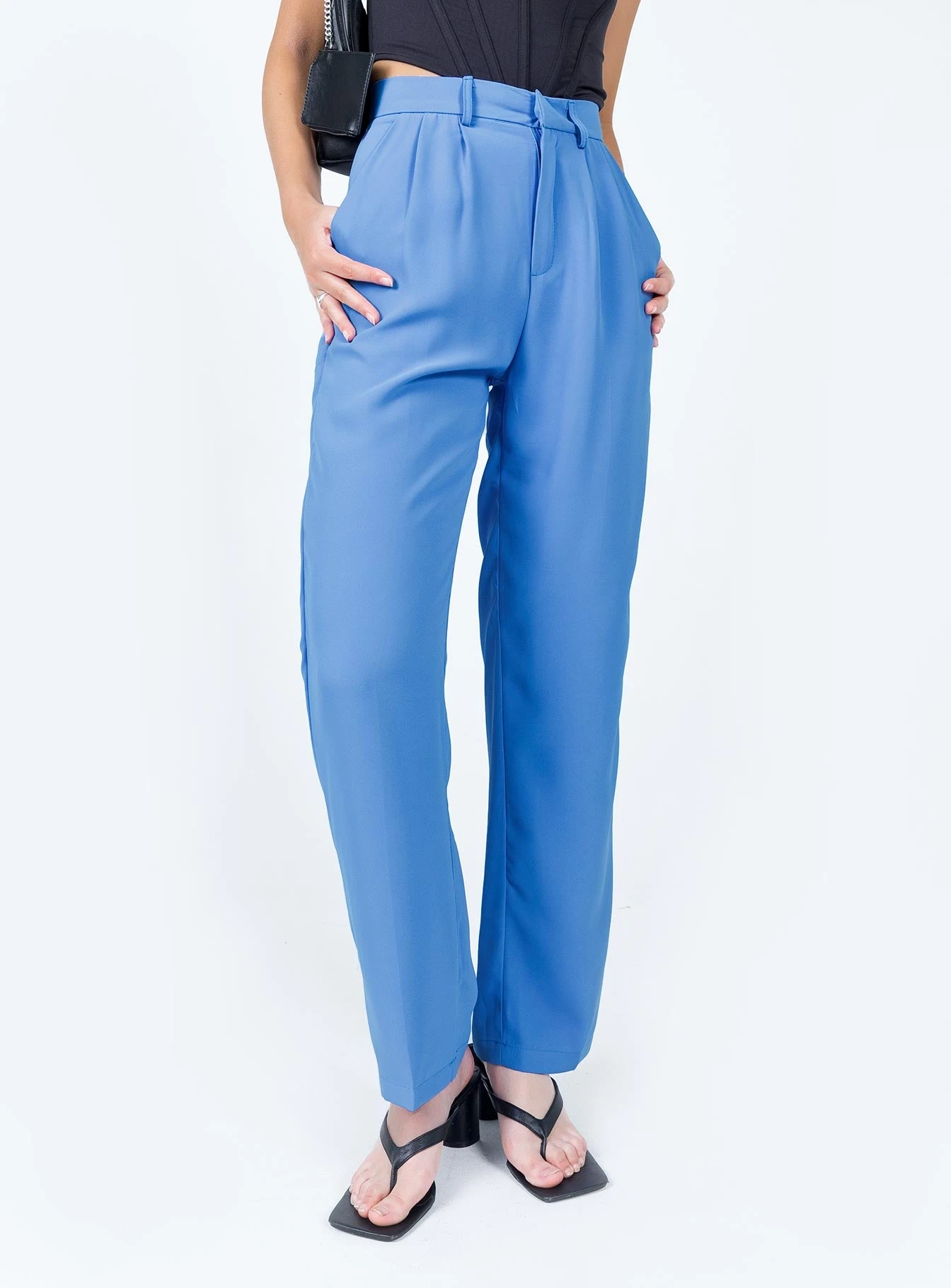 Princess Polly Joplin Pants Blue 1 Princess Polly Joplin Pants Blue