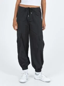Princess Polly Grattidge Cargo Pants Black