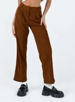 Princess Polly Arizona Cord Pants Brown