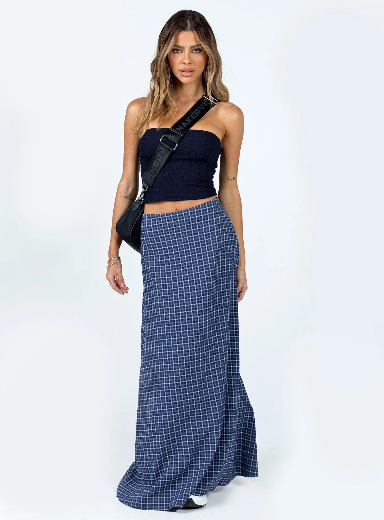 Princess Polly Janee Maxi Skirt Navy 2 Princess Polly Janee Maxi Skirt Navy - Image 2