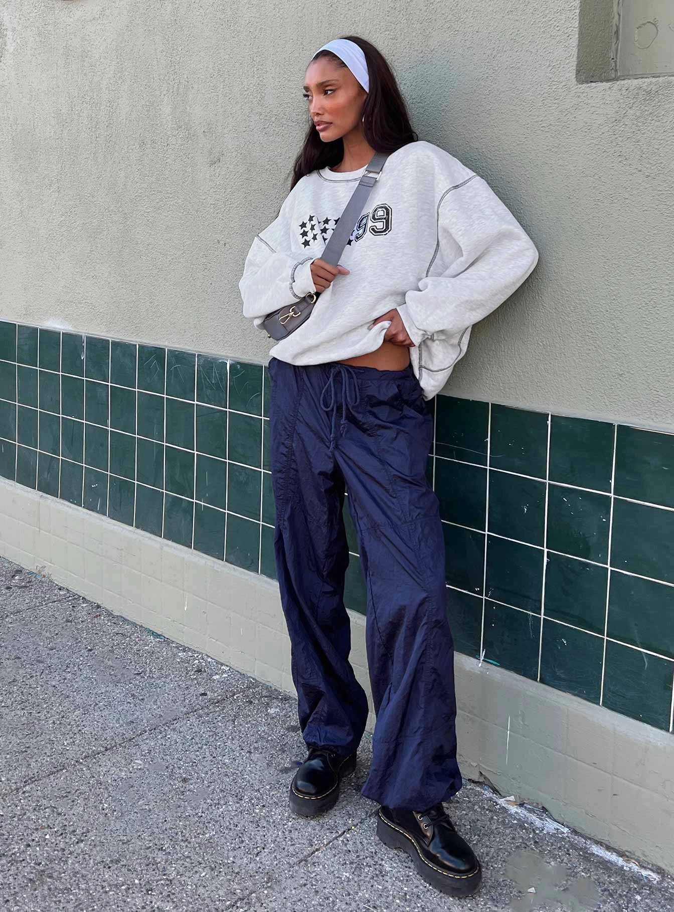 Motel Chute Trousers Navy 9 Motel Chute Trousers Navy - Image 9