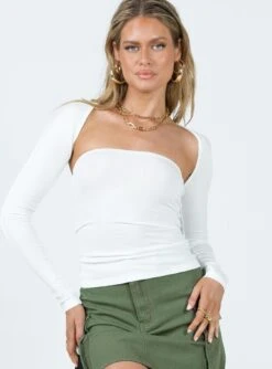 Princess Polly Armstrong Long Sleeve Bolero Top White 8 Princess Polly Armstrong Long Sleeve Bolero Top White -Chic Clothing Shop 1 modelinfo milli us2 fab3def8 1e7b 4da4 b248 f730aaec4903