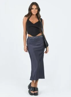 Princess Polly The Charmaine Maxi Skirt Slate -Chic Clothing Shop 1 modelinfo nat us2 0ff4bb20 c9ac 4484 bfab 4f1b7b85a162