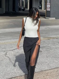 Princess Polly Mabel Midi Skirt Black