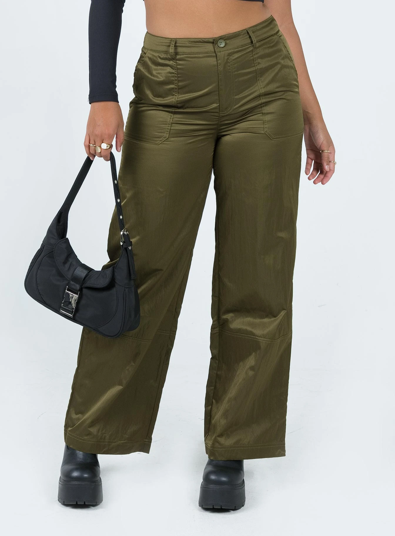 Princess Polly Parkham Utility Pants Khaki 2 Princess Polly Parkham Utility Pants Khaki - Image 2