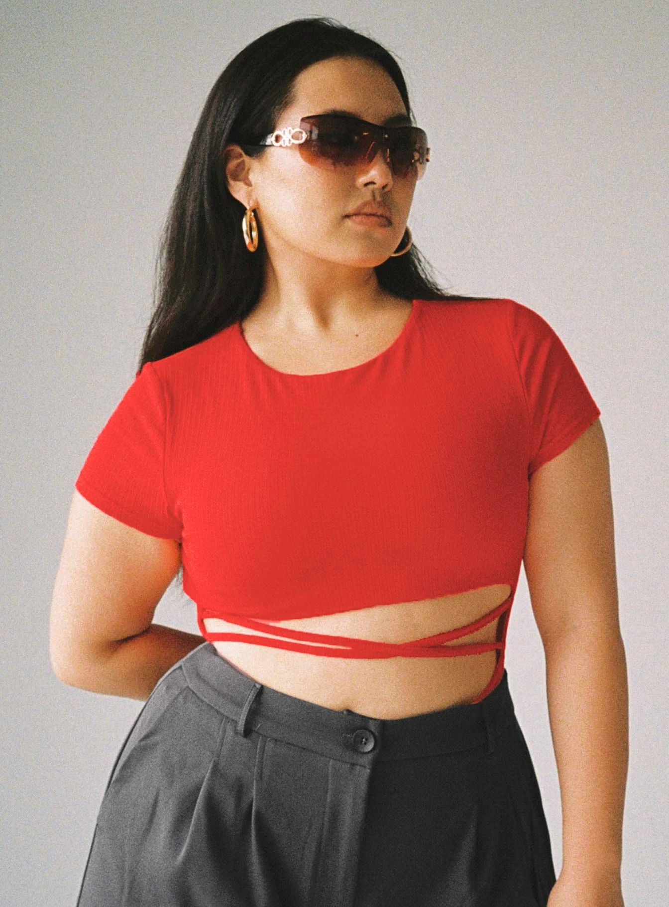 Nicola Bodysuit Red Curve 1 Nicola Bodysuit Red Curve