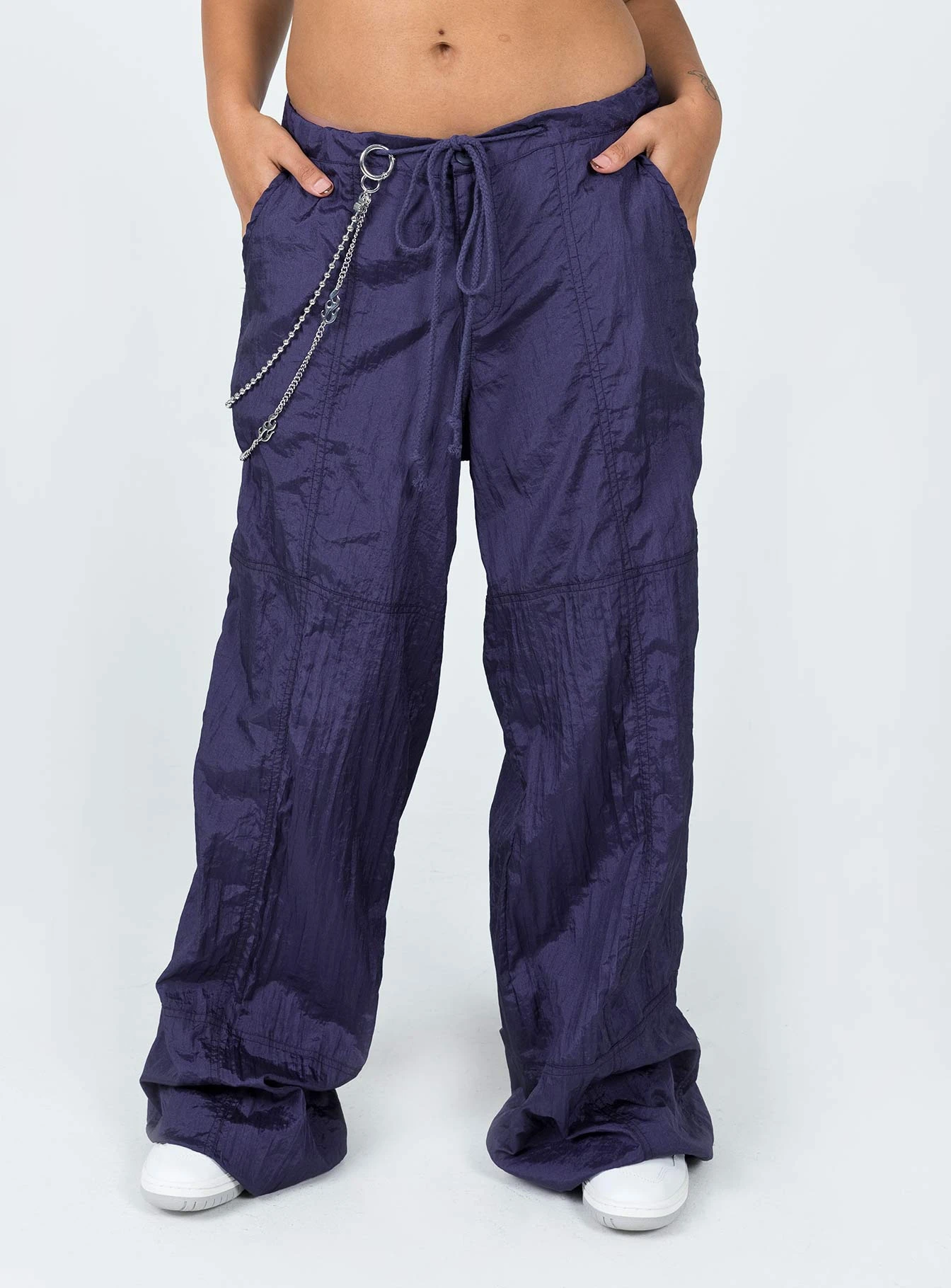Motel Chute Trousers Navy 2 Motel Chute Trousers Navy - Image 2