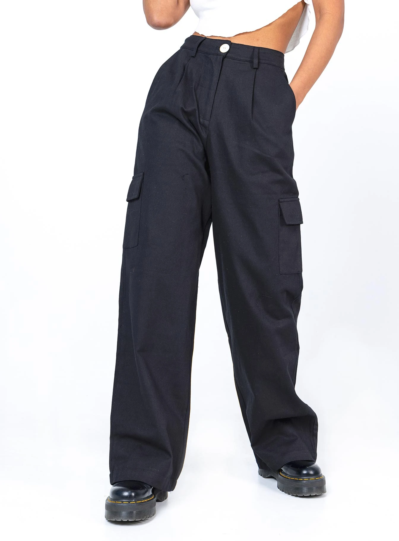 Princess Polly Leila Pants Black 2 Princess Polly Leila Pants Black - Image 2