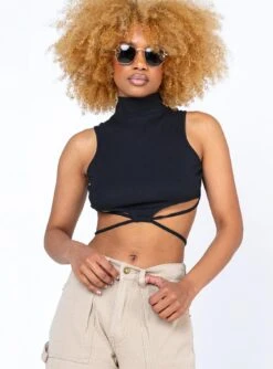 Princess Polly Jaylin Top Black