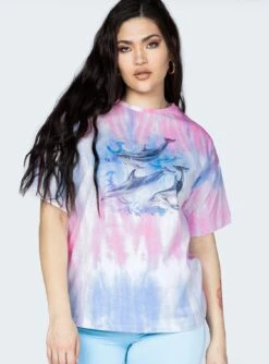 Princess Polly Dolphin Tie Dye Tee Multi