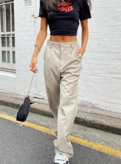 Princess Polly Amethyst Pants Beige