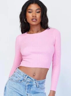 Princess Polly Jax Long Sleeve Top Pink