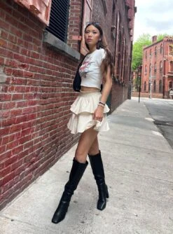 Princess Polly Greta Mini Skirt Beige