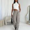 Princess Polly Vail Pants Beige Check