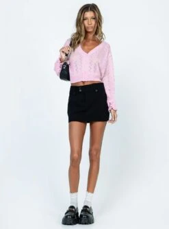 Princess Polly Lyric Cropped Cardigan Pink -Chic Clothing Shop 2 modelinfo fiona us0 0a70a3cf 8cf2 40fd a7c3 fcfc3db2dd66
