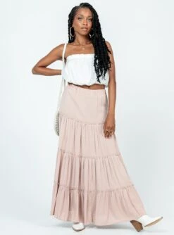 Princess Polly Miriah Maxi Skirt Beige 7 Princess Polly Miriah Maxi Skirt Beige -Chic Clothing Shop 2 modelinfo idania us2 4bf3af26 b305 4b73 9d7e c7e5d3d49aa3