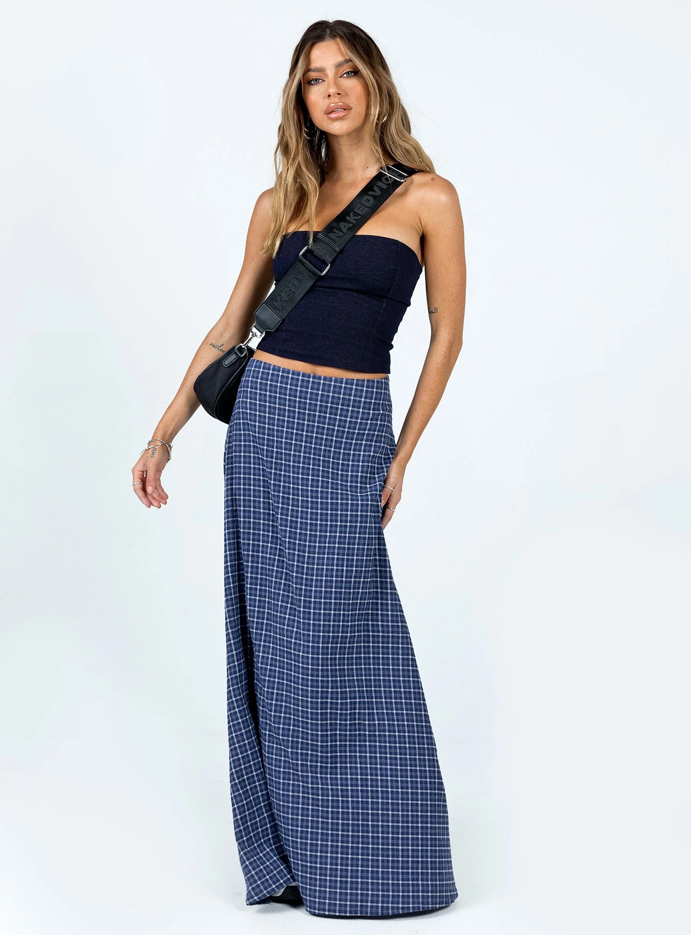 Princess Polly Janee Maxi Skirt Navy 3 Princess Polly Janee Maxi Skirt Navy - Image 3