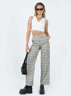 Princess Polly Mckay Check Cargo Pants Multi -Chic Clothing Shop 2 modelinfo milli us2 cc7ec958 7622 451c 985b dfac9e4fe311