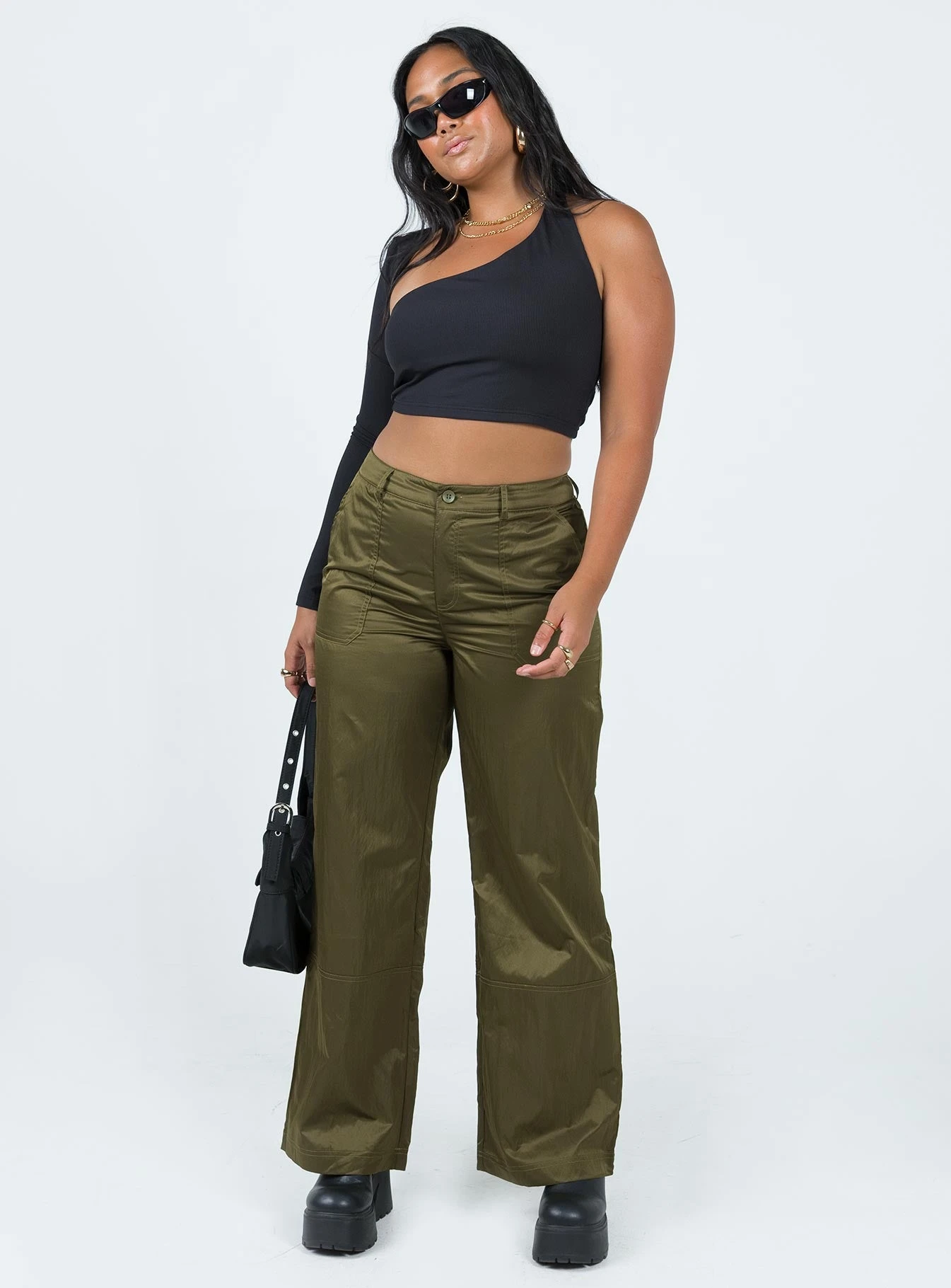 Princess Polly Parkham Utility Pants Khaki 3 Princess Polly Parkham Utility Pants Khaki - Image 3