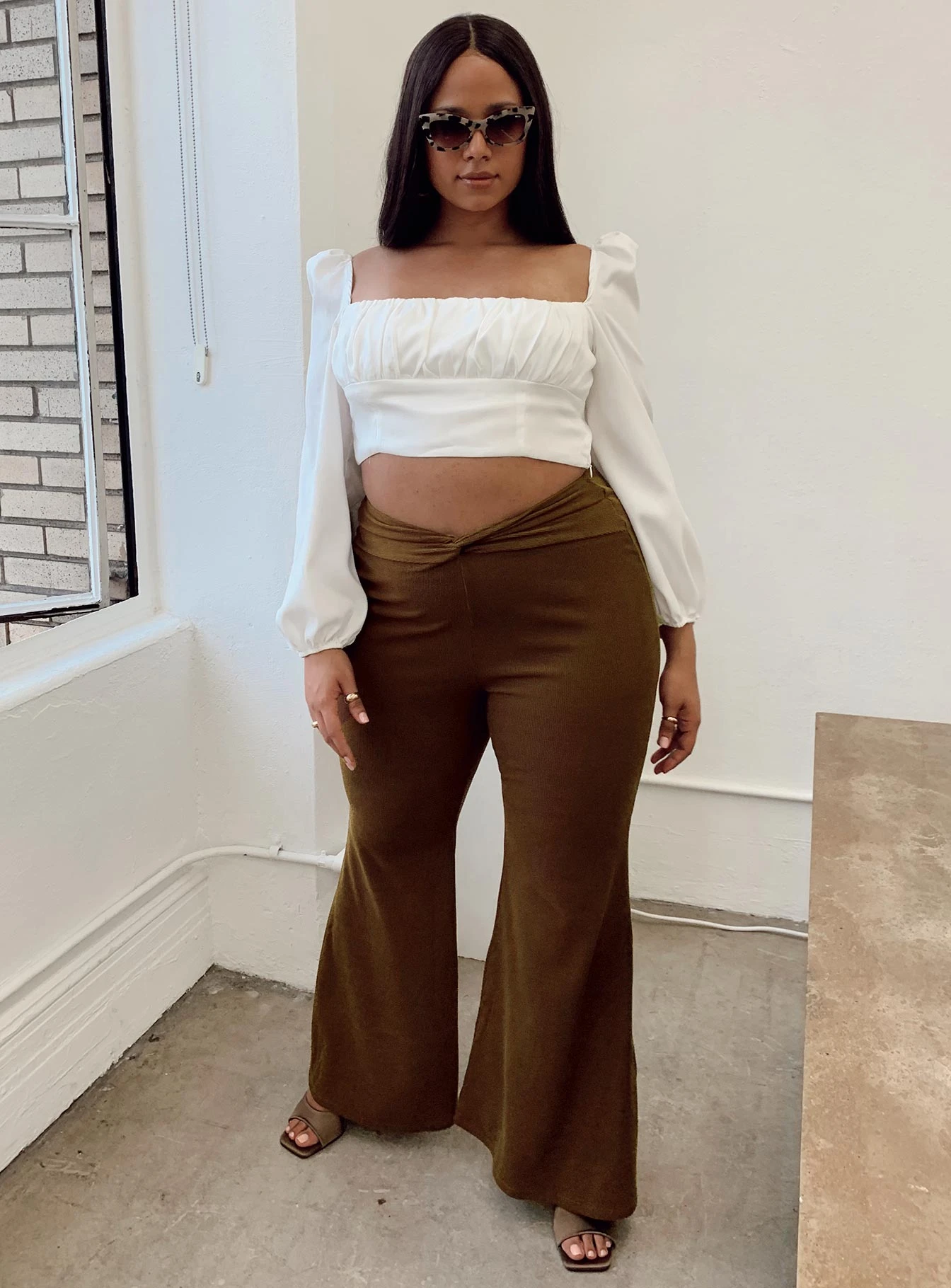 Carolina Pants Brown Curve 2 Carolina Pants Brown Curve - Image 2