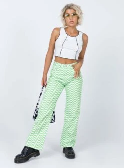The Ragged Priest Prism Jeans Green -Chic Clothing Shop 2 cd114bb3 7150 400f a425 5fbed450243d